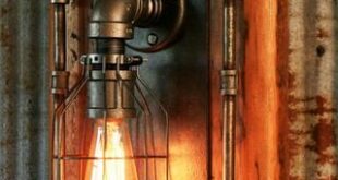 Steampunk wall lamp