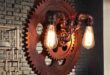 Steampunk wall lamp