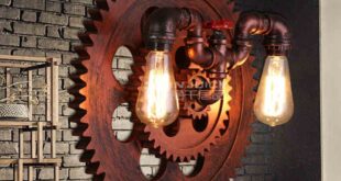 Steampunk wall lamp
