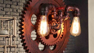 Steampunk wall lamp