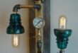 Steampunk wall lamp