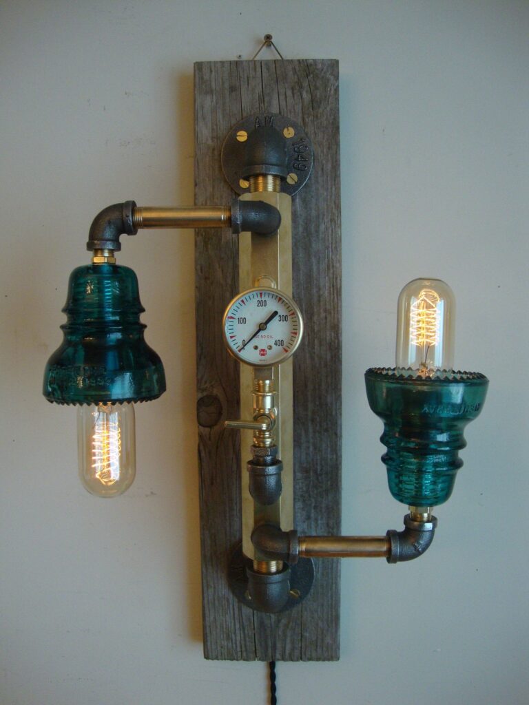 Steampunk wall lamp