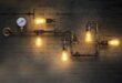 Steampunk wall lamp