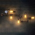 Steampunk wall lamp