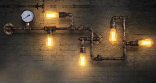 Steampunk wall lamp