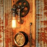 Steampunk wall lamp
