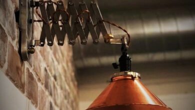 Steampunk wall lamp