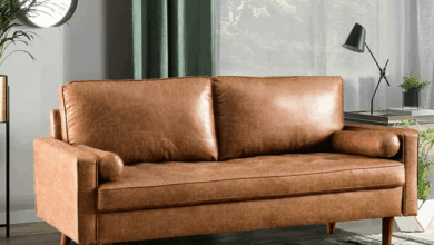 Suede Loveseat