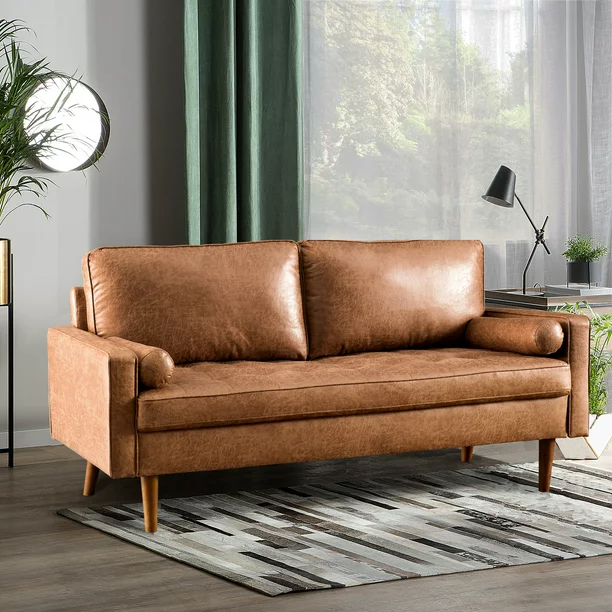 Suede Loveseat