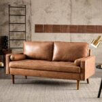 Suede Loveseat