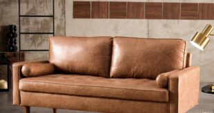 Suede Loveseat