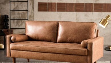 Suede Loveseat