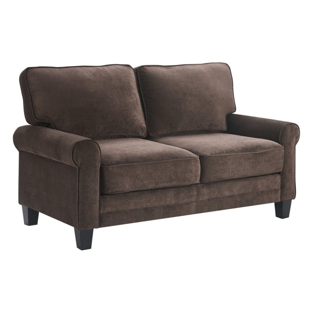 Suede Loveseat