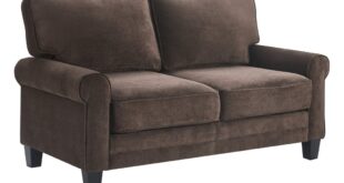 Suede Loveseat