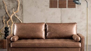 Suede Loveseat