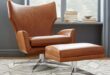 Swivel Leather Armchair