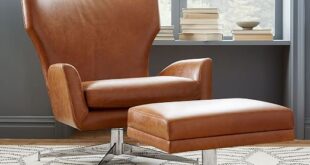 Swivel Leather Armchair