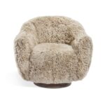 Swivel Leather Armchair