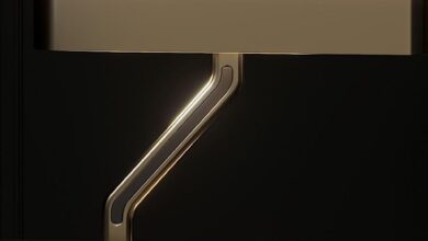 Table lamps in bronze