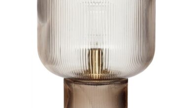 Table lamps in glass