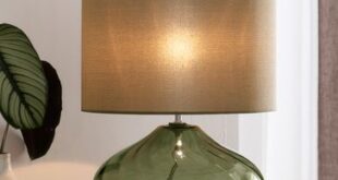 Table lamps in glass