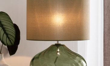 Table lamps in glass