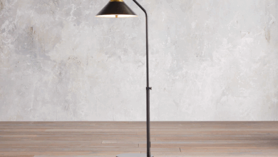 Task floor lamp for reading