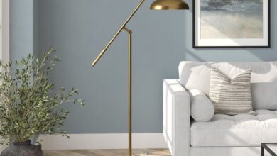 Task floor lamp for reading