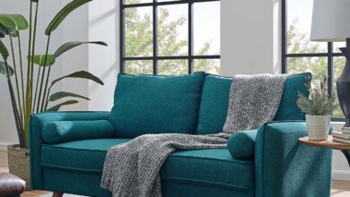 Teal Loveseats