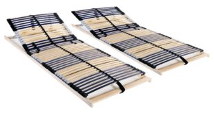 Adjustable slatted frames