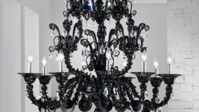 beautiful black chandelier