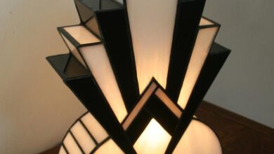 art deco lamps