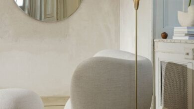 The corner floor lamp