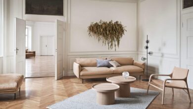 The corner floor lamp