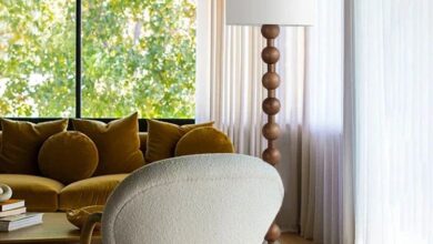 The corner floor lamp