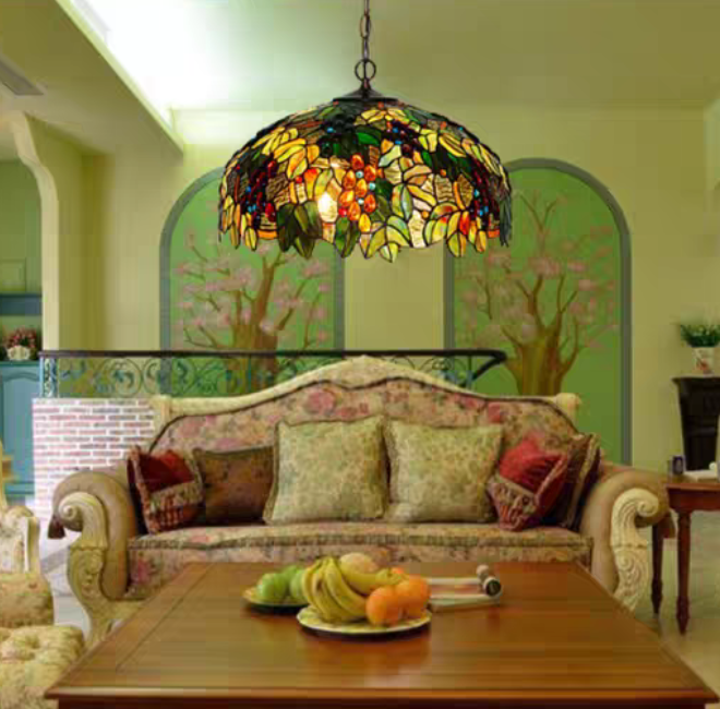 Tiffany chandelier Opulent Stained Glass Beauty for Your Home