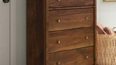Bedroom furniture made of solid wood