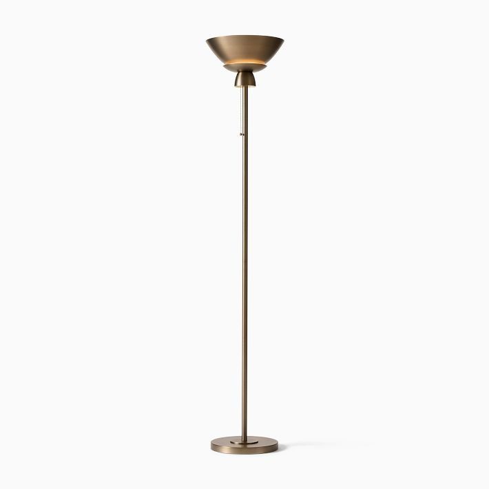 Torchiere floor lamp illuminates your space