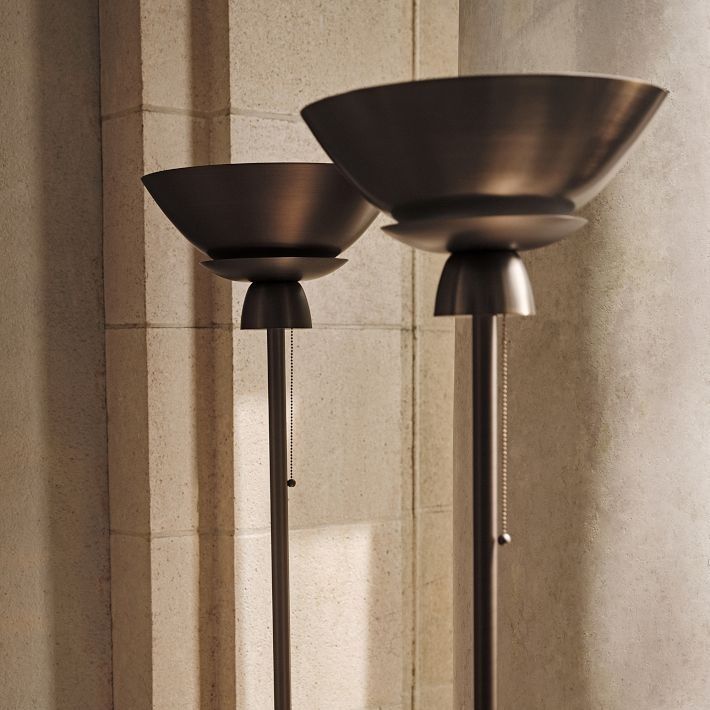 Torchiere floor lamps