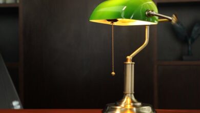 Traditional desk lamp