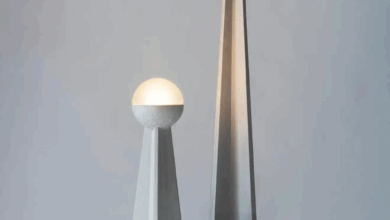 Unique floor lamp