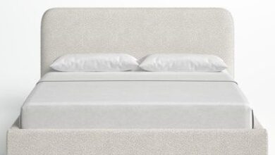 Upholstered beds with bed box