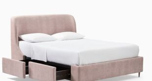 Upholstered beds with bed box