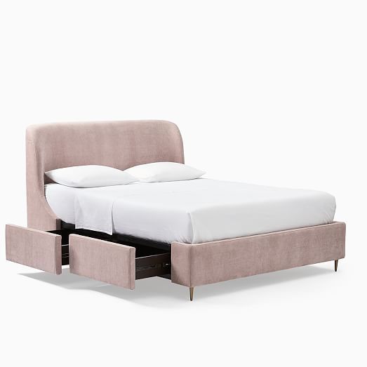 Upholstered beds with bed box