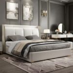 Upholstered beds with bed box
