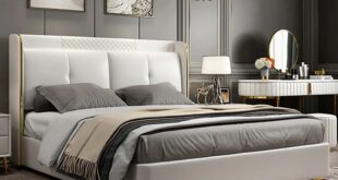 Upholstered beds with bed box