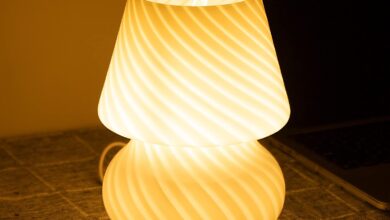 vintage bedside lamps