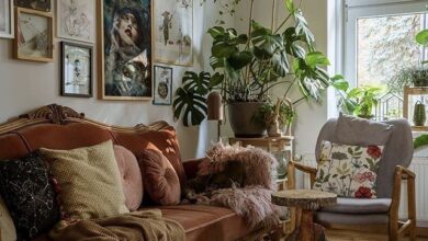 vintage living room decor