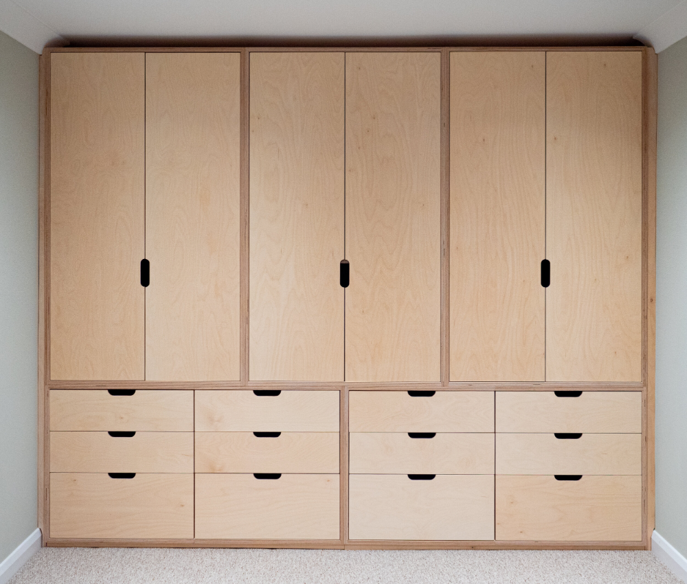 Wardrobes made of beech