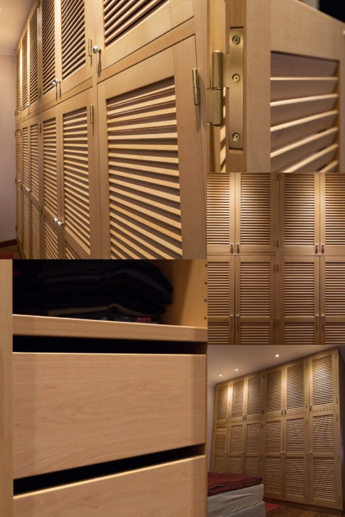 Wardrobes made of beech